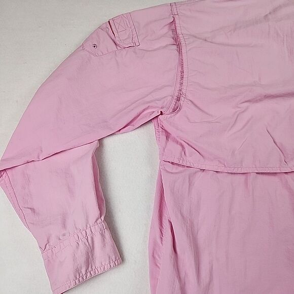 Bimini Bay Outfitters Outdoor Longsleeve Women Button Shirt Large Pink Fishing - Picture 10 of 13